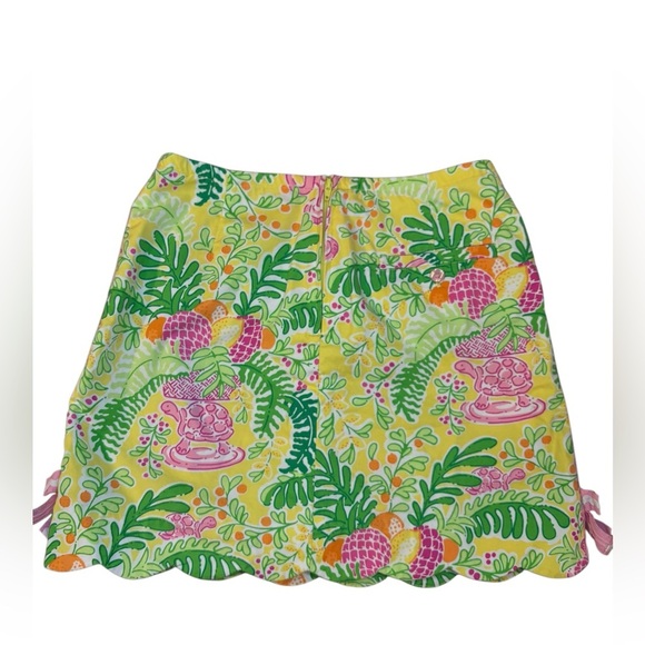 Girls Lilly Pulitzer Tropical elephant monkey Print Skort 10 - Picture 8 of 9